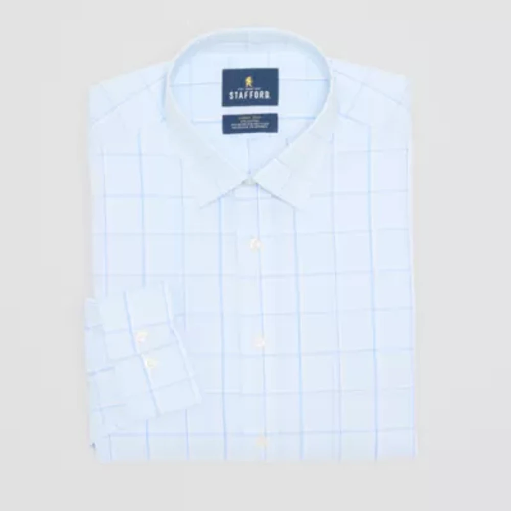 Stafford Smart Tech Mens Slim Fit Long Sleeve Dress Shirt