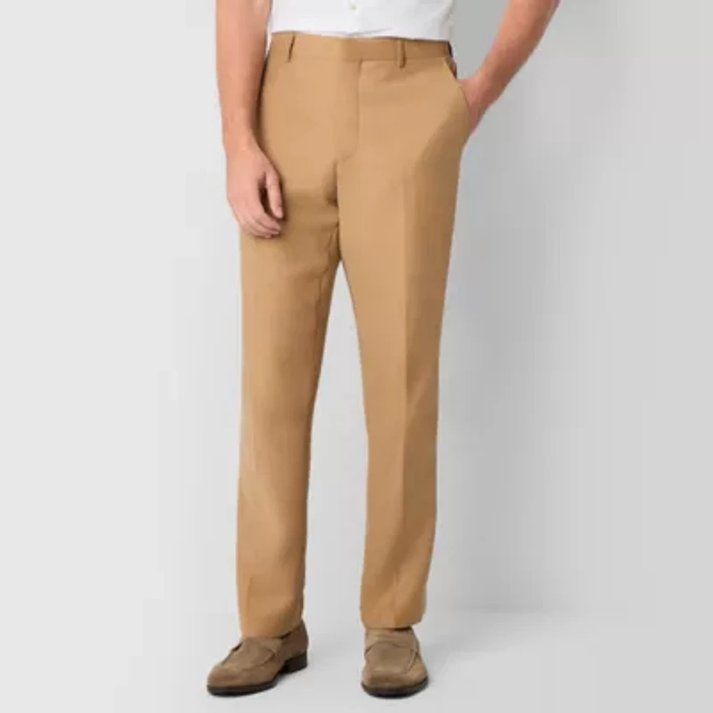J. Ferrar Mens Slim Fit Flat Front Suit Pant