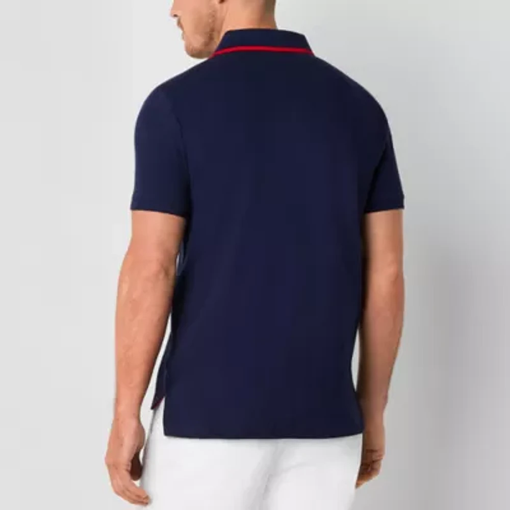 U.S. Polo Assn. Slim Fit Stretch Pique Mens Classic Short Sleeve Shirt