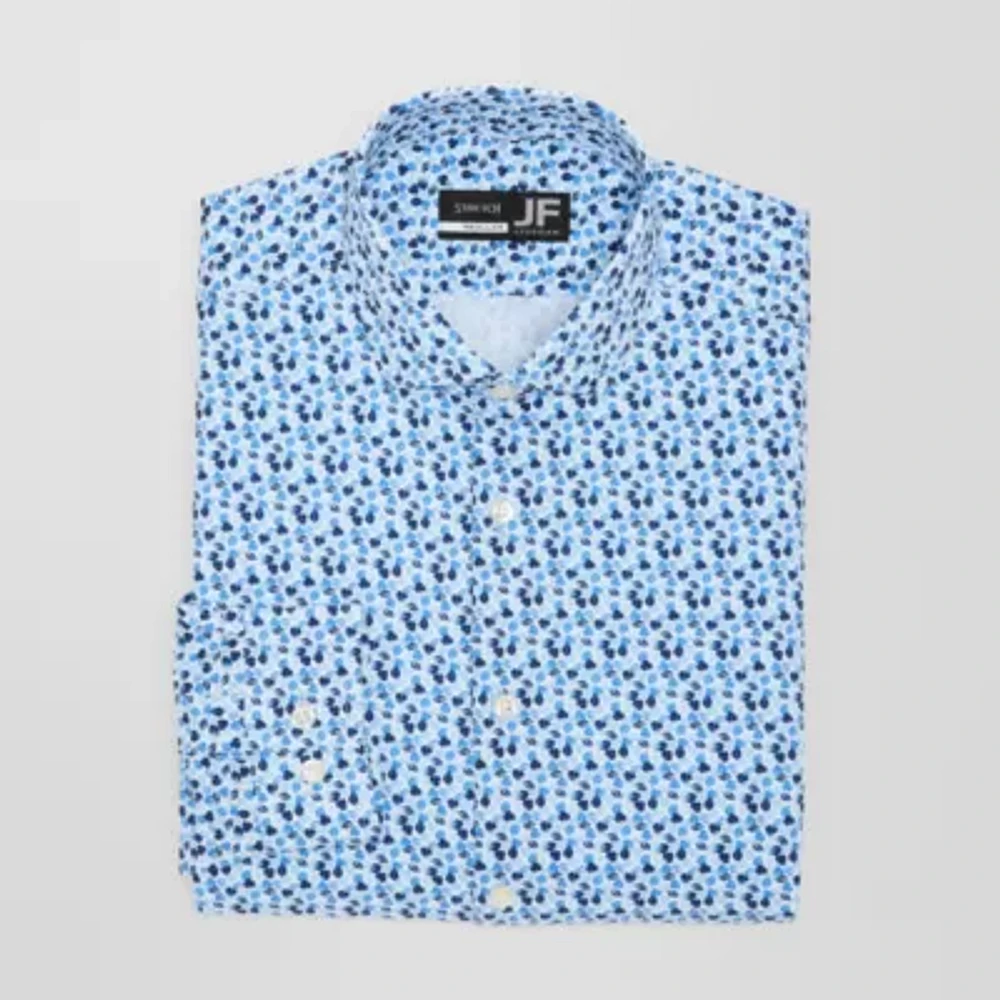 J. Ferrar 360 Stretch Performance Mens Regular Fit Wrinkle Free Long Sleeve Dress Shirt