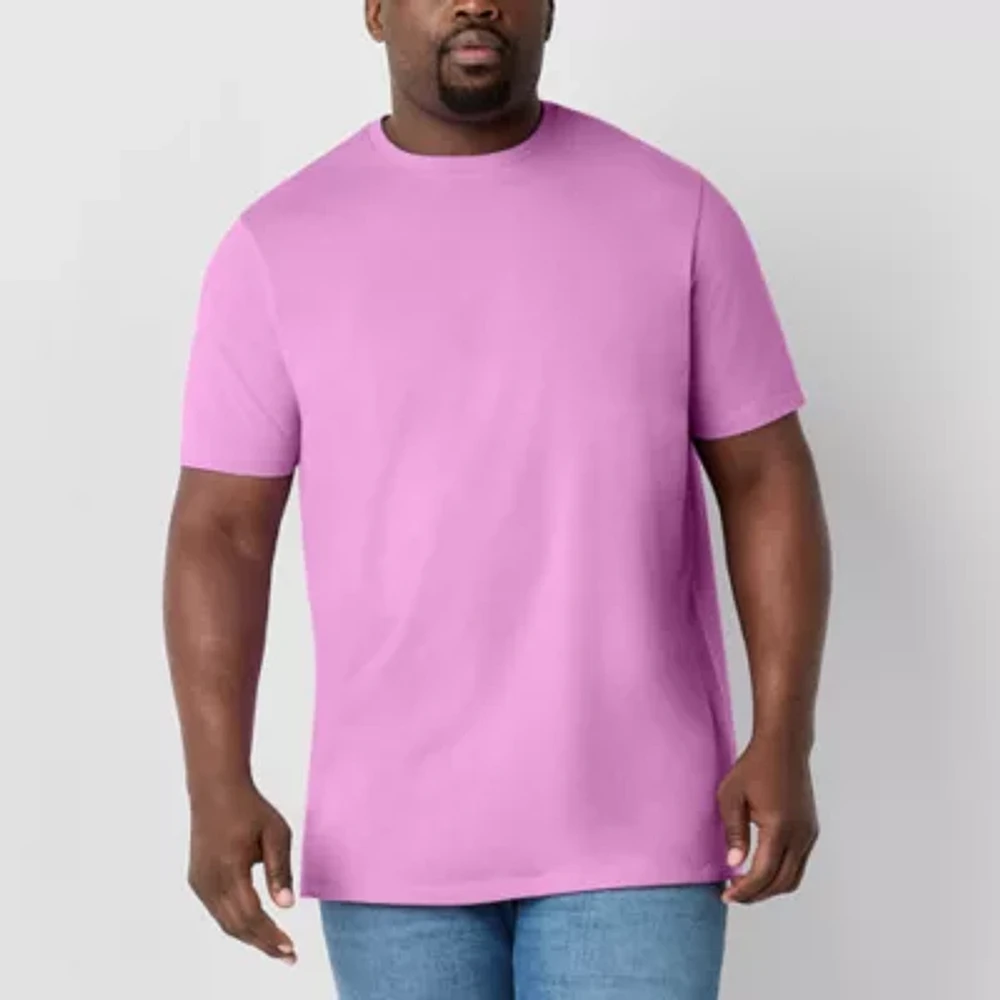 St. John's Bay Super Soft Mens Crew Neck Short Sleeve Quick Dry Big and Tall T-Shirt