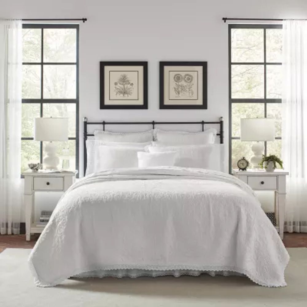 Laura Ashley Heirloom Floral Reversible Quilt Set