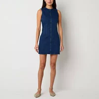a.n.a Womens Sleeveless Midi Sheath Dress