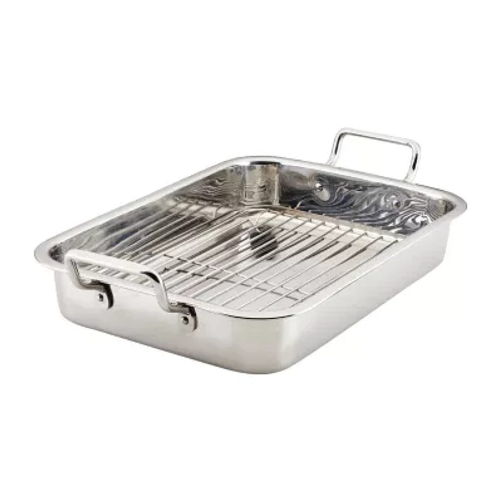 Farberware Stainless Steel 17"X12.25" Roaster with Rack