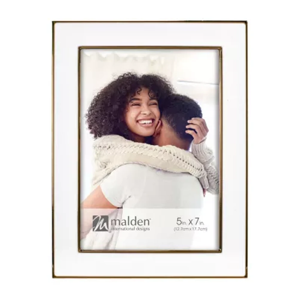 Malden "5"" X 7"" Gold With White Epoxy" Tabletop Frame