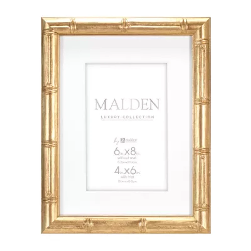 Malden 4"X6" & 6"X8" Gold Matted Bamboo Tabletop Frame