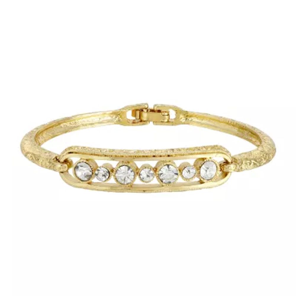 1928 Gold Tone Womens Bangle Bracelet