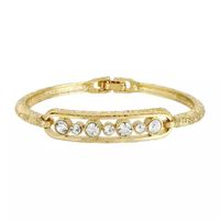 1928 Gold Tone Womens Bangle Bracelet