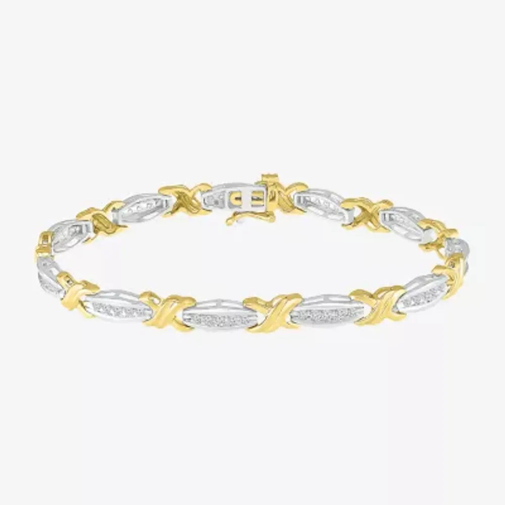 Limited Quantities! Womens 1 CT. T.W. Natural White Diamond 10K Gold 7 Inch Tennis Bracelet