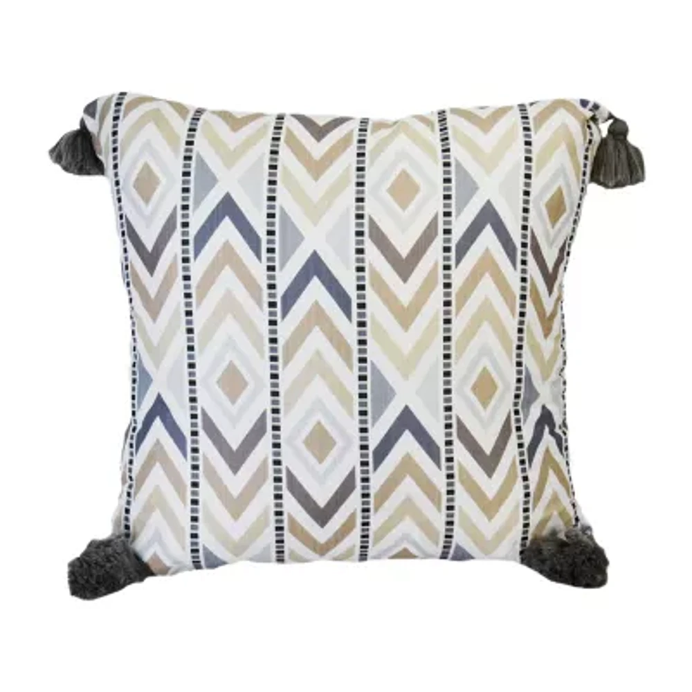 Donna Sharp Durango Stripe Square Throw Pillow