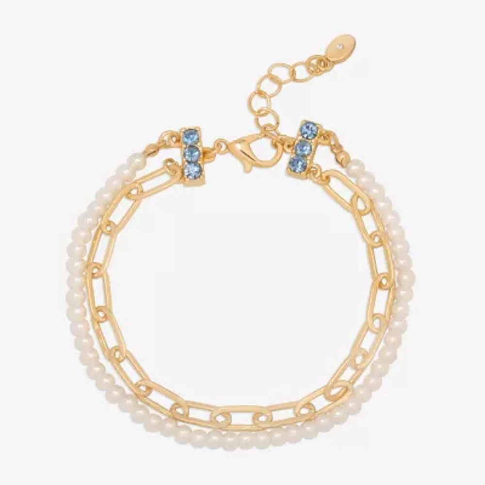 Bijoux Bar Delicates Womens Solid Link Chain Bracelet
