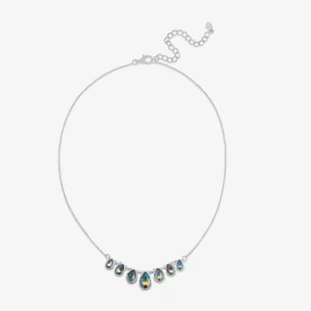 Bijoux Bar Delicates Womens Multi Color 16 Inch Statement Necklace