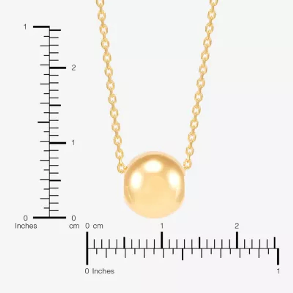 Made in Italy Womens 14K Gold Over Silver Round 2-pc. Jewelry Set