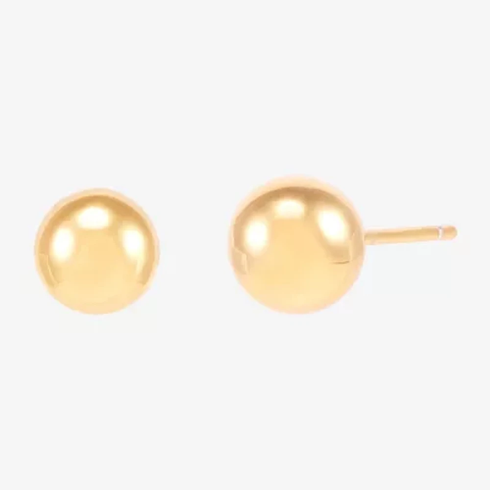 Made in Italy Womens 14K Gold Over Silver Round 2-pc. Jewelry Set