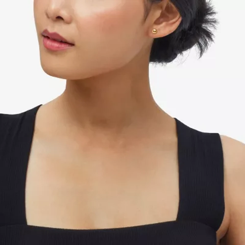 Made in Italy Womens 14K Gold Over Silver Round 2-pc. Jewelry Set