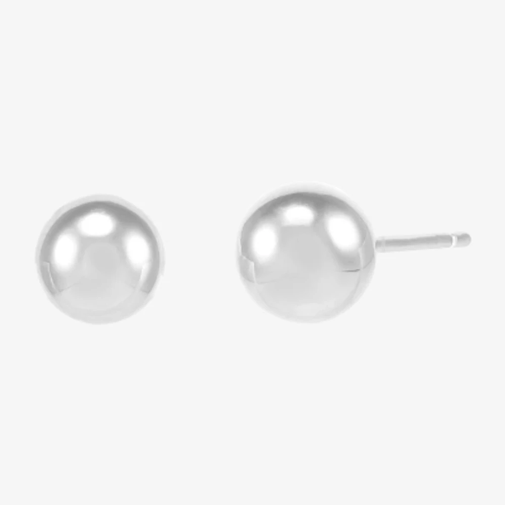 Made in Italy Womens Sterling Silver Round 2-pc. Jewelry Set