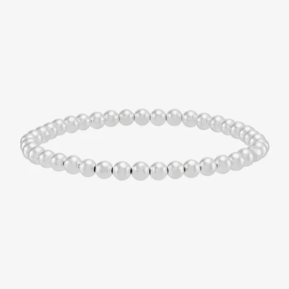 Silpada Womens Sterling Silver Round Beaded Bracelet