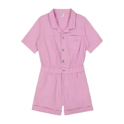Roxy Big Kid Girls Short Sleeve Belted Romper