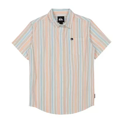Quiksilver Big Boys Short Sleeve Regular Fit Button-Down Shirt