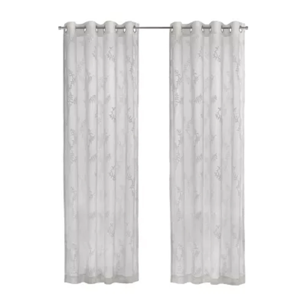 Anita Grommet Top Sheer Single Curtain Panel