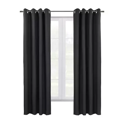 Shadow Grommet Top Energy Saving 100% Blackout Single Curtain Panel