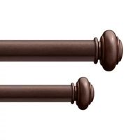 Deco Window End Cap Double Curtain Rod