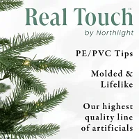 Northlight Slim Nordmann Artificial Warm Clear Led Lights 6 1/2 Foot Pre-Lit Fir Christmas Tree