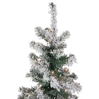 Northlight Slim Artificial  Clear Lights 6 Foot Pre-Lit Pine Christmas Tree