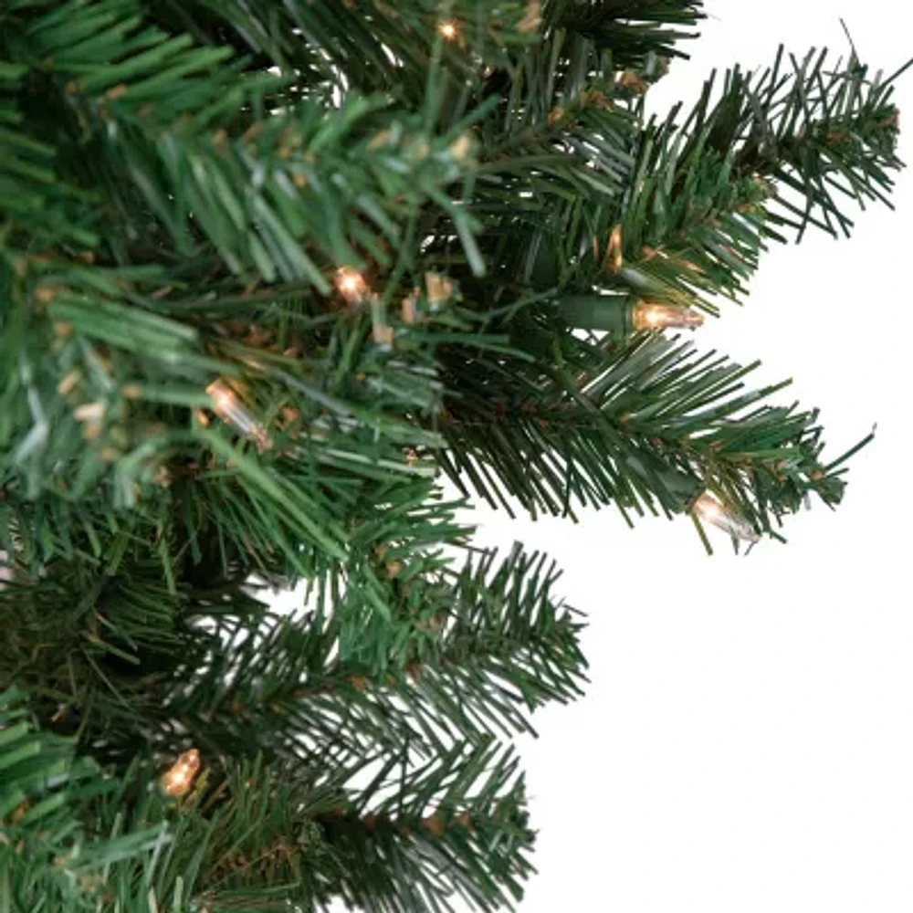 Northlight Medium Upside Down Spruce Artificial Clear Lights 5 1/2 Foot Pre-Lit Christmas Tree