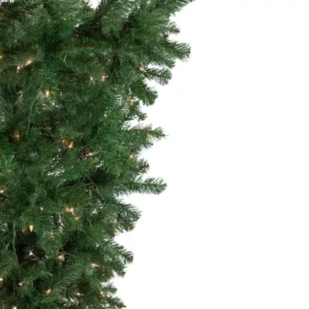 Northlight Medium Upside Down Spruce Artificial Clear Lights 5 1/2 Foot Pre-Lit Christmas Tree