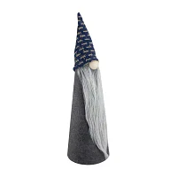 Northlight 20in Gray And Blue Cone  Christmas Tabletop Decor Christmas Gnome