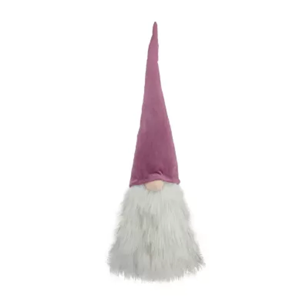 Northlight 17in Mauve Battery Operated Lighted Christmas Decoration Christmas Gnome