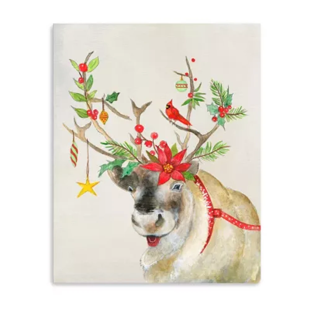Lumaprints Playful Reindeer Ii Canvas Art