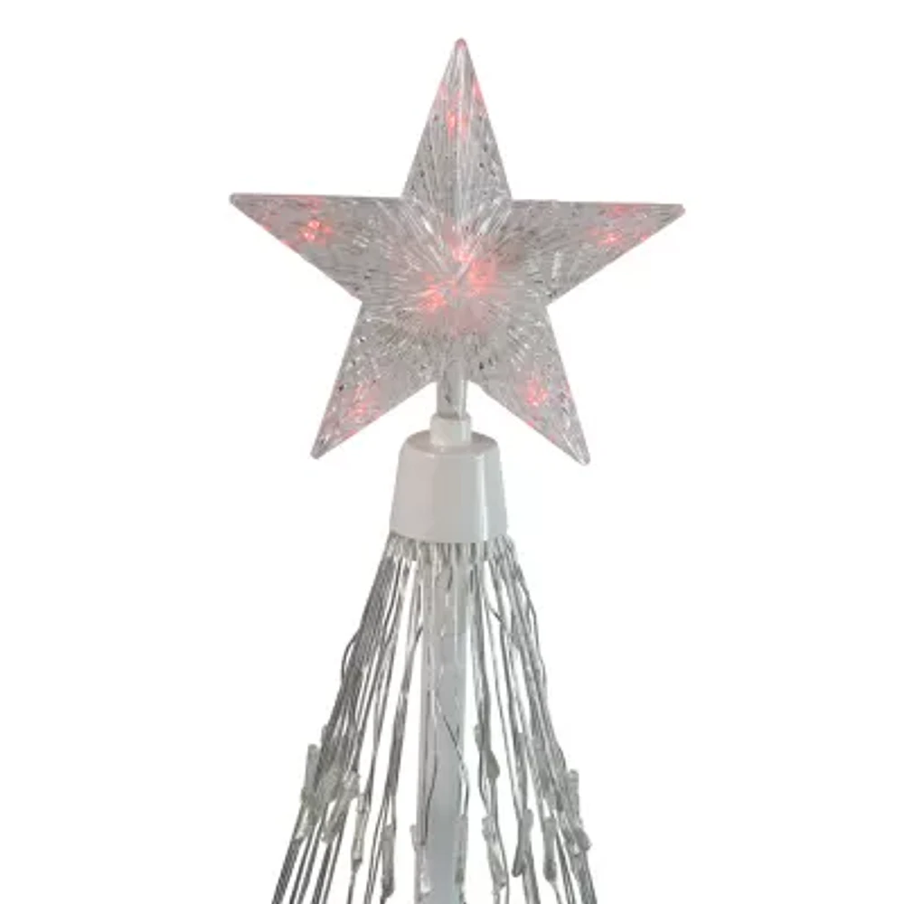 Northlight 4ft Red Led Lighted Tree Show Cone Christmas Yard Art
