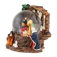 Northlight 6.75in Holy Family Christmas Nativity Musical Water Snow Globe