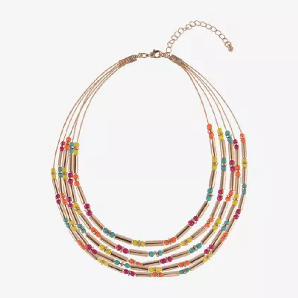 Mixit Womens Inch Beaded Necklace