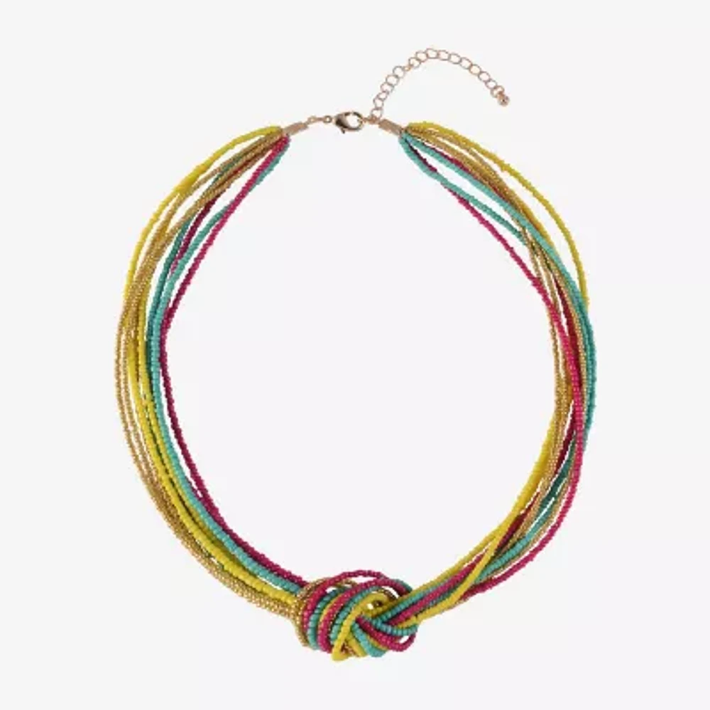 Mixit Womens Inch Beaded Necklace