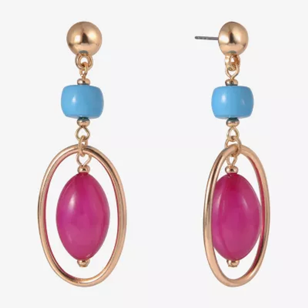 Mixit Womens Drop Earrings