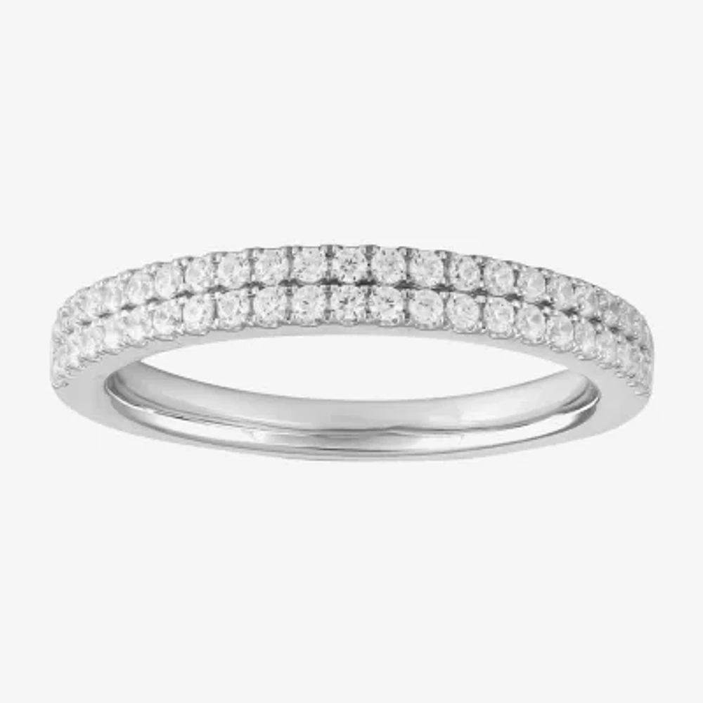 G / I1) Womens / CT. T.W. Lab Grown White Diamond 10K Gold Anniversary Wedding Band