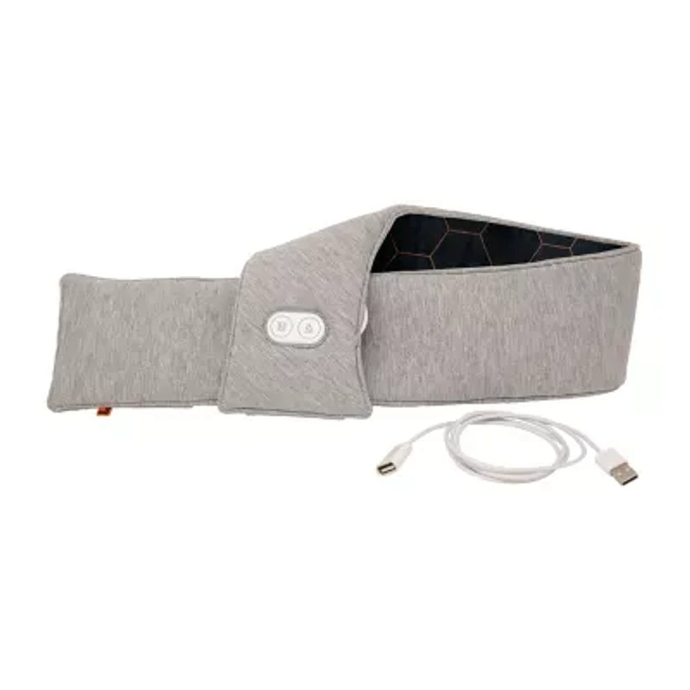 Sharper Image Calming Heat Copper + Charcoal Massaging Neck Compression Wrap