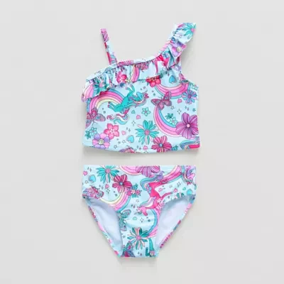 Okie Dokie Unicorn Toddler Girls 2-pc. Tankini Set