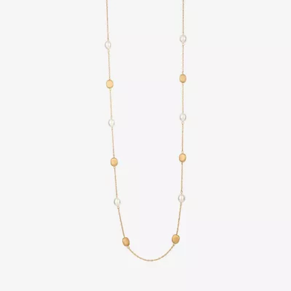 Monet Jewelry Gold Tone Womens 36 Inch Strand Necklace
