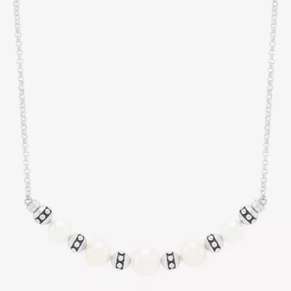 Womens White Inch Strand Necklace