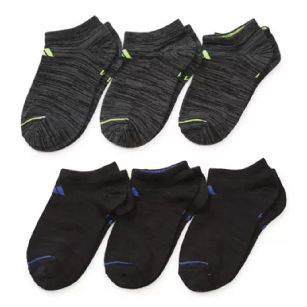 adidas 6 Pair No Show Socks Boys
