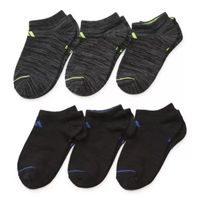 adidas 6 Pair No Show Socks Boys