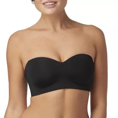 Maidenform Pure Comfort Womens Light Support Bandeau Wireless Strapless Bra Dm7685