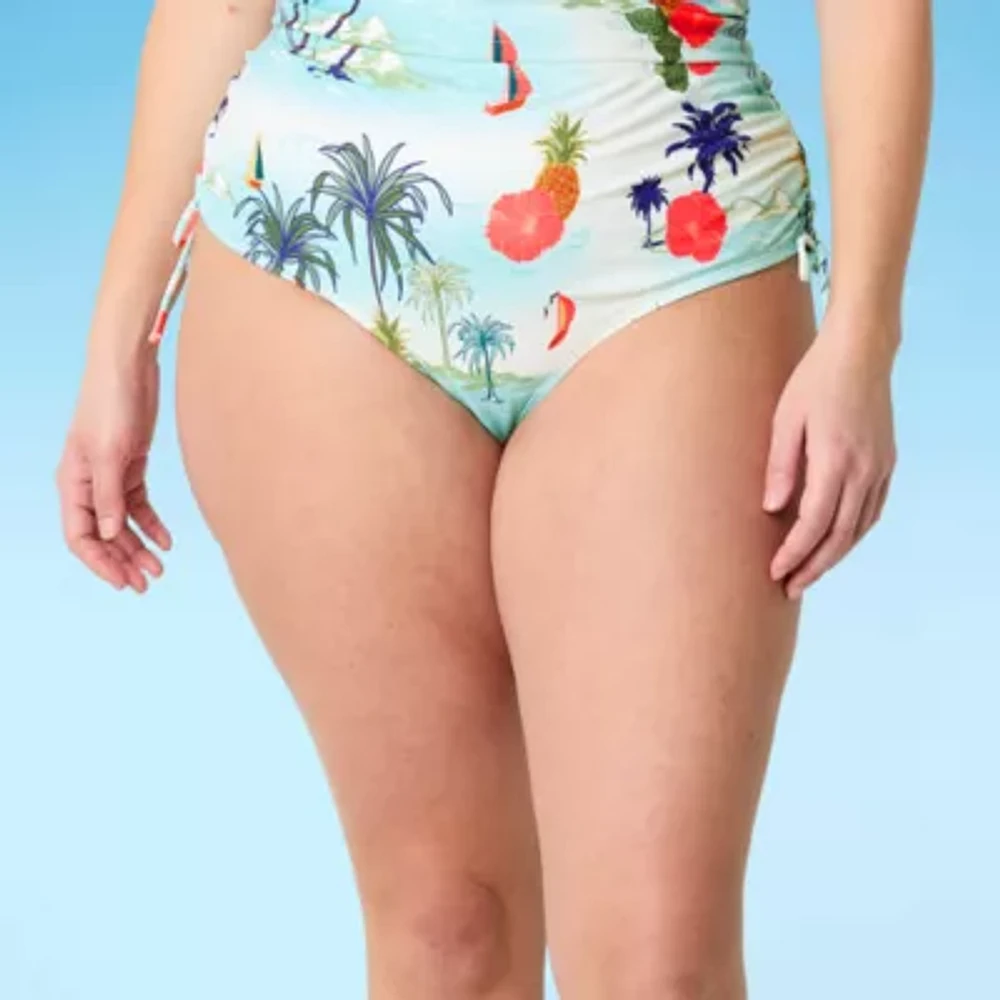 Outdoor Oasis Womens Plus Hipster Bikini Swimsuit Bottom