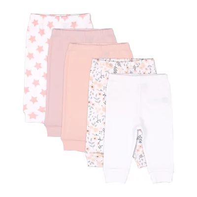The Peanutshell Baby Girls 5-pc. Tapered Pull-On Pant