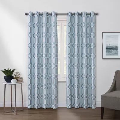 Regal Home Walker Grommet Top Light-Filtering Single Curtain Panel