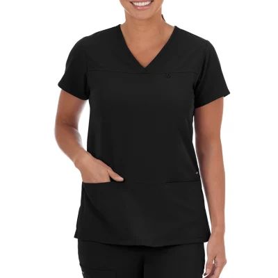 Jockey 2299 Womens V Neck Short Sleeve Stretch Fabric Scrub Top
